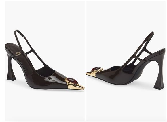 Jeffrey Campbell Shoes - New Jeffrey Campbell Sorcerer Pointed Toe Slingback Pump Women's Size 10